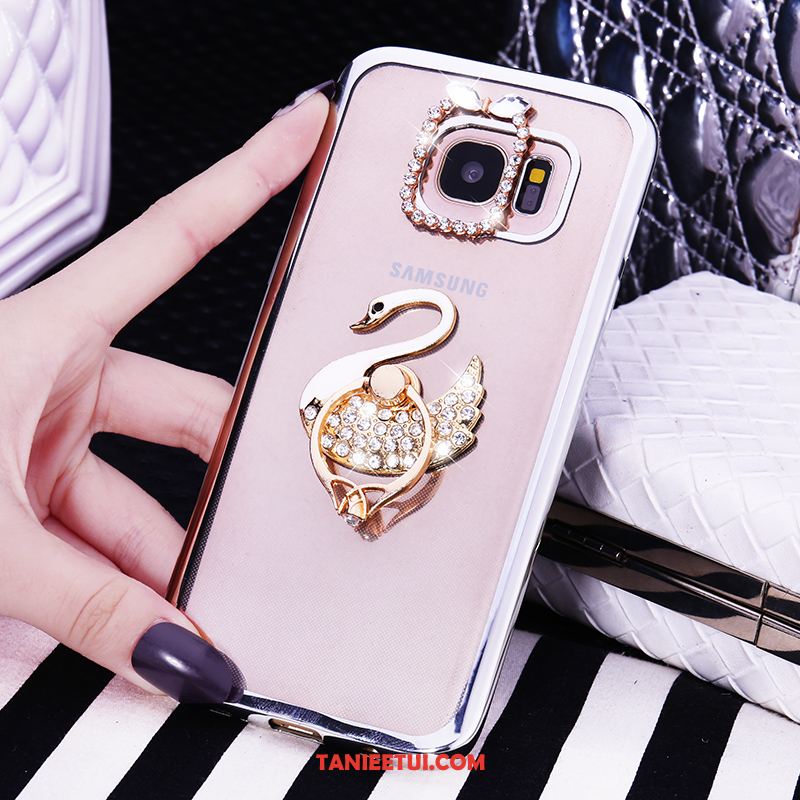 Etui Samsung Galaxy S6 All Inclusive Rhinestone Ring, Obudowa Samsung Galaxy S6 Miękki Gwiazda Ochraniacz