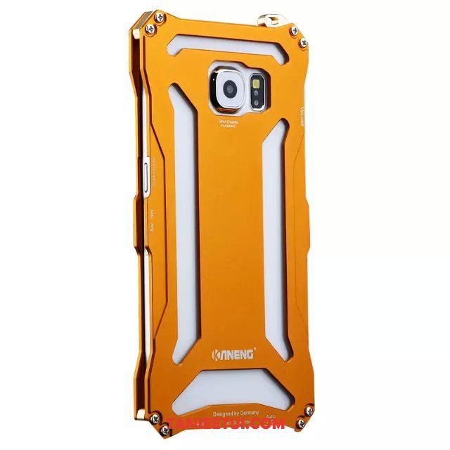 Etui Samsung Galaxy S6 Czerwony Żaba Telefon Komórkowy, Obudowa Samsung Galaxy S6 Złoto Ochraniacz Metal