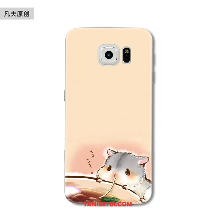 Etui Samsung Galaxy S6 Edge Kreatywne Silikonowe Rat, Obudowa Samsung Galaxy S6 Edge Piękny Gwiazda Zielony