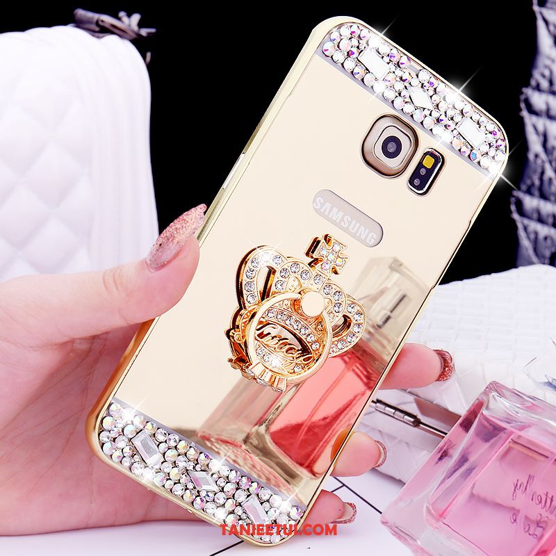 Etui Samsung Galaxy S6 Edge Metal Telefon Komórkowy Ochraniacz, Futerał Samsung Galaxy S6 Edge Klejnoty Kolor Lustro Champagner Farbe