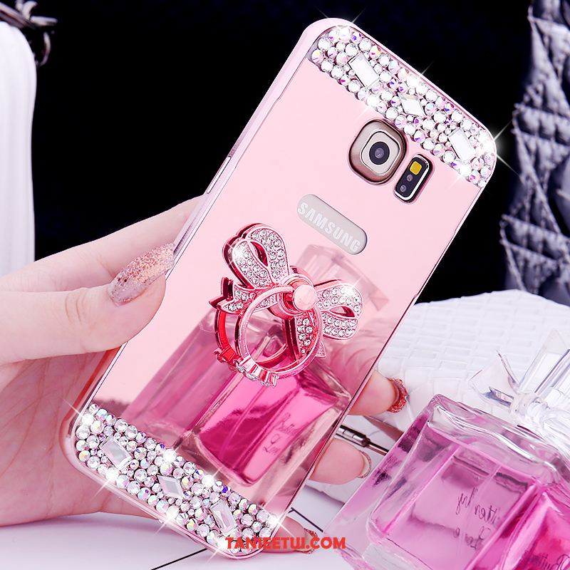 Etui Samsung Galaxy S6 Edge Metal Telefon Komórkowy Ochraniacz, Futerał Samsung Galaxy S6 Edge Klejnoty Kolor Lustro Champagner Farbe