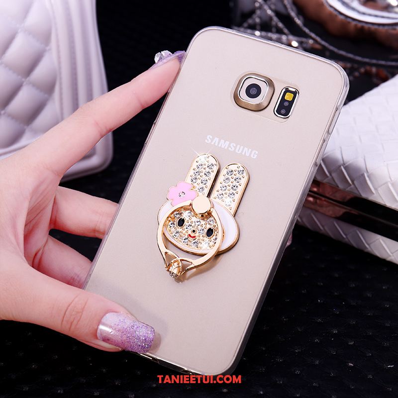 Etui Samsung Galaxy S6 Edge Ochraniacz Biały Mały, Pokrowce Samsung Galaxy S6 Edge Telefon Komórkowy Rhinestone Silikonowe