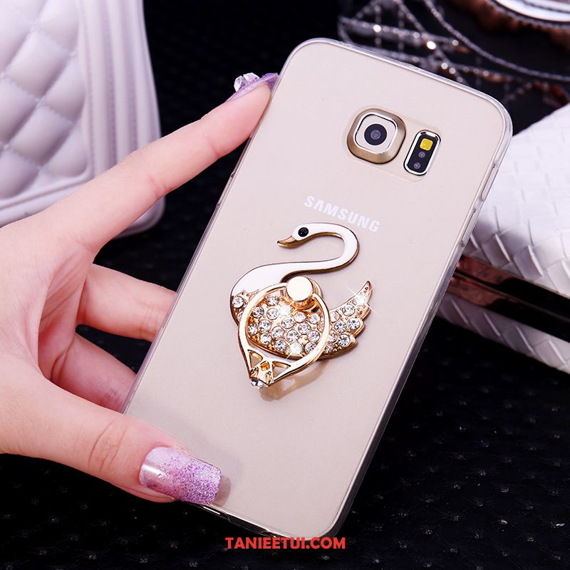 Etui Samsung Galaxy S6 Edge Ochraniacz Biały Mały, Pokrowce Samsung Galaxy S6 Edge Telefon Komórkowy Rhinestone Silikonowe