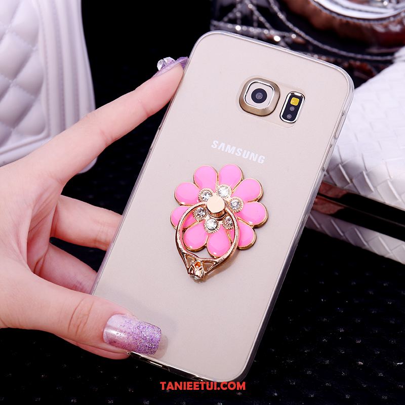 Etui Samsung Galaxy S6 Edge Ochraniacz Biały Mały, Pokrowce Samsung Galaxy S6 Edge Telefon Komórkowy Rhinestone Silikonowe