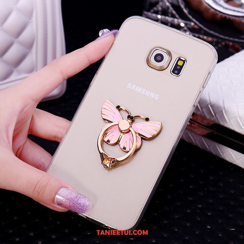 Etui Samsung Galaxy S6 Edge Ochraniacz Biały Mały, Pokrowce Samsung Galaxy S6 Edge Telefon Komórkowy Rhinestone Silikonowe