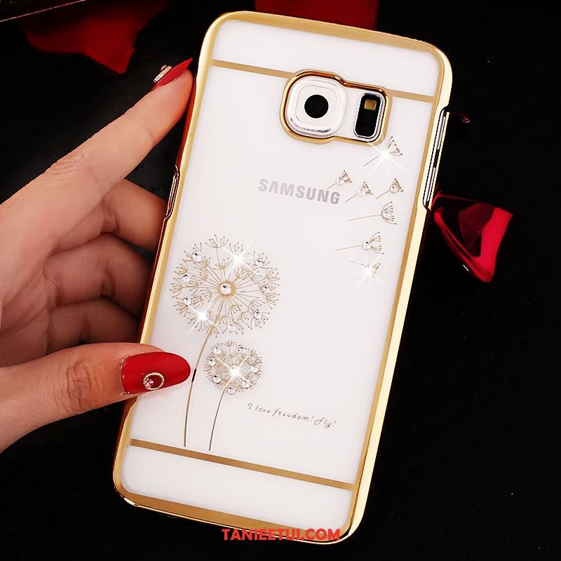 Etui Samsung Galaxy S6 Edge Przezroczysty Rhinestone Trudno, Futerał Samsung Galaxy S6 Edge Gwiazda Ochraniacz Telefon Komórkowy