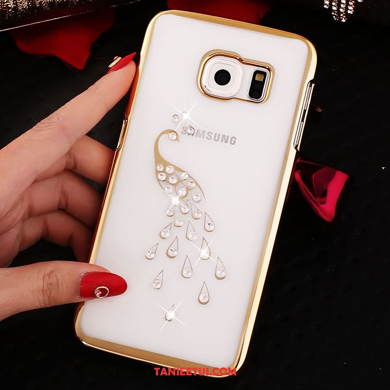 Etui Samsung Galaxy S6 Edge Przezroczysty Rhinestone Trudno, Futerał Samsung Galaxy S6 Edge Gwiazda Ochraniacz Telefon Komórkowy