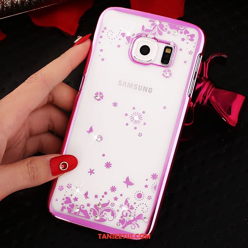 Etui Samsung Galaxy S6 Edge Przezroczysty Rhinestone Trudno, Futerał Samsung Galaxy S6 Edge Gwiazda Ochraniacz Telefon Komórkowy