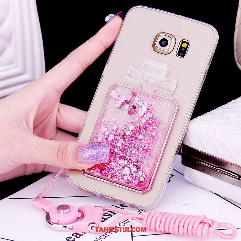 Etui Samsung Galaxy S6 Edge Quicksand Gwiazda Ochraniacz, Futerał Samsung Galaxy S6 Edge Niebieski Miękki Rhinestone