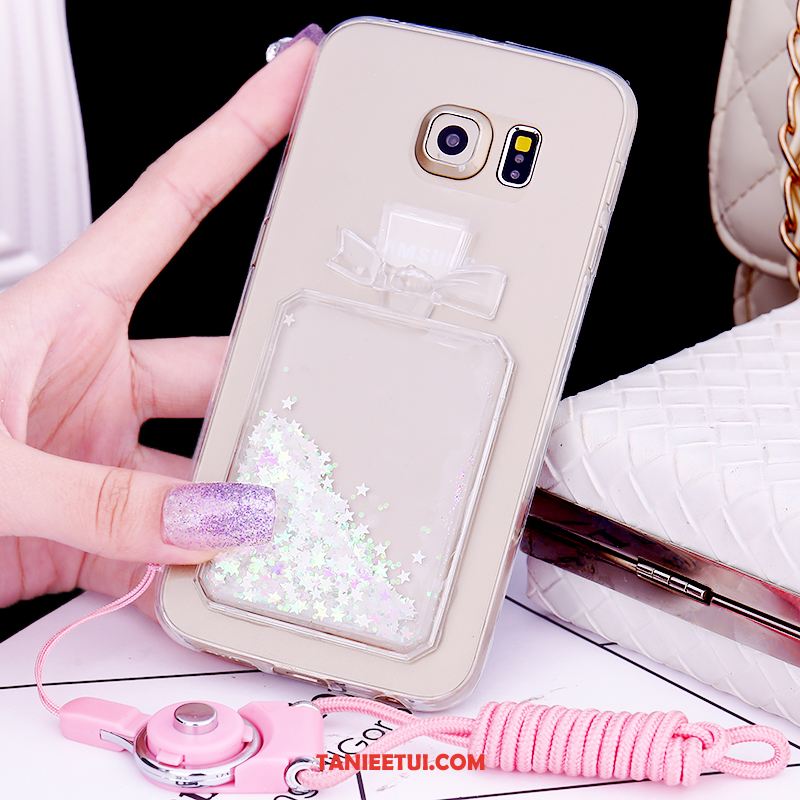 Etui Samsung Galaxy S6 Edge Quicksand Gwiazda Ochraniacz, Futerał Samsung Galaxy S6 Edge Niebieski Miękki Rhinestone