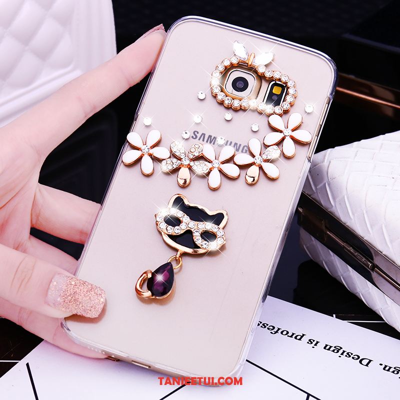 Etui Samsung Galaxy S6 Edge Rhinestone Ochraniacz Telefon Komórkowy, Pokrowce Samsung Galaxy S6 Edge Plastikowy Gwiazda Trudno