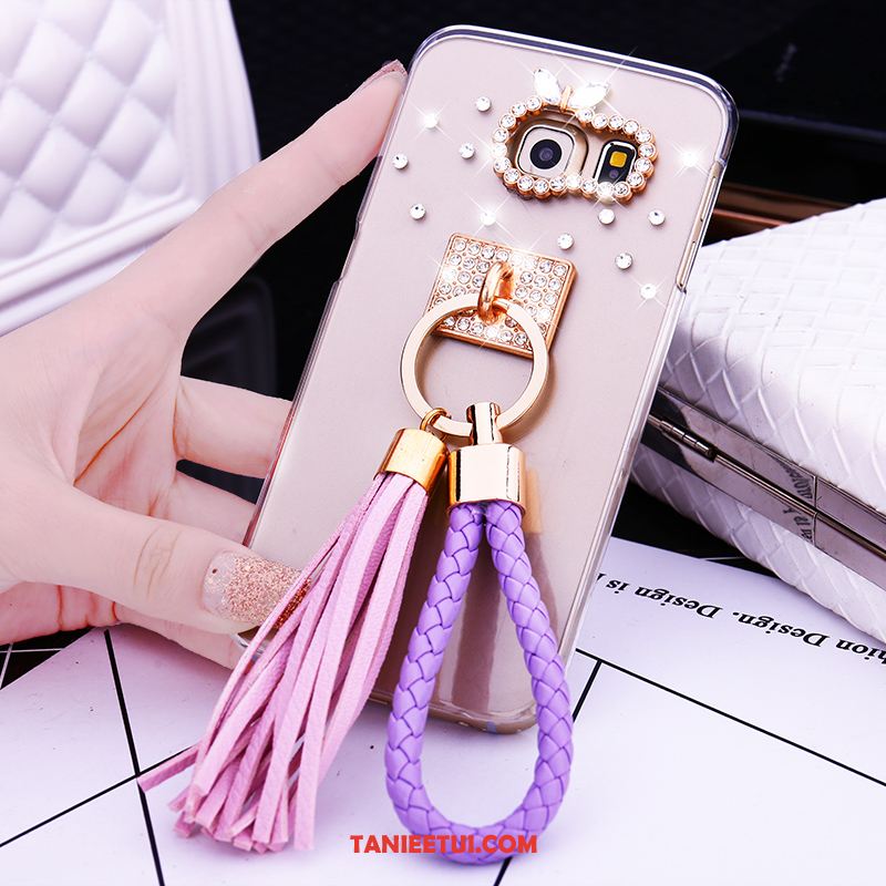 Etui Samsung Galaxy S6 Edge Rhinestone Ochraniacz Telefon Komórkowy, Pokrowce Samsung Galaxy S6 Edge Plastikowy Gwiazda Trudno