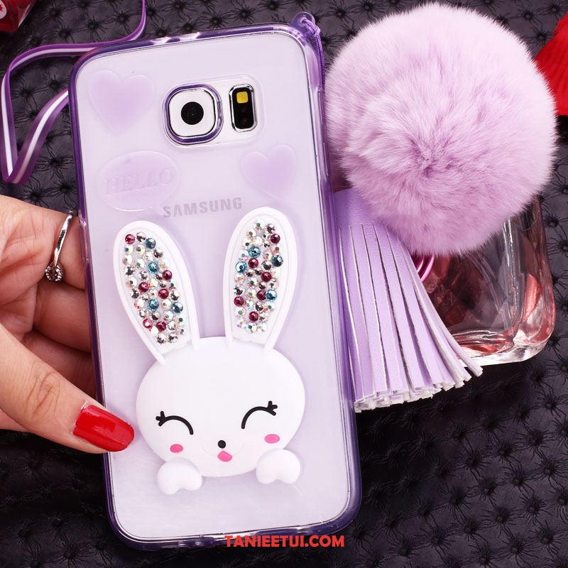 Etui Samsung Galaxy S6 Edge Silikonowe Telefon Komórkowy Zielony, Futerał Samsung Galaxy S6 Edge Rhinestone Gwiazda Ochraniacz