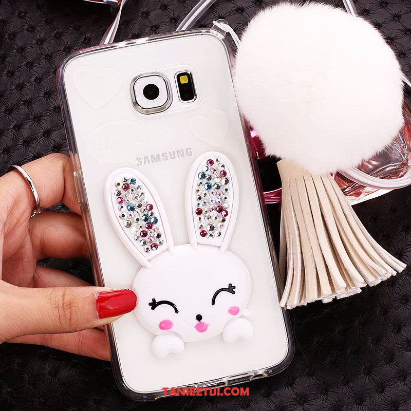 Etui Samsung Galaxy S6 Edge Silikonowe Telefon Komórkowy Zielony, Futerał Samsung Galaxy S6 Edge Rhinestone Gwiazda Ochraniacz