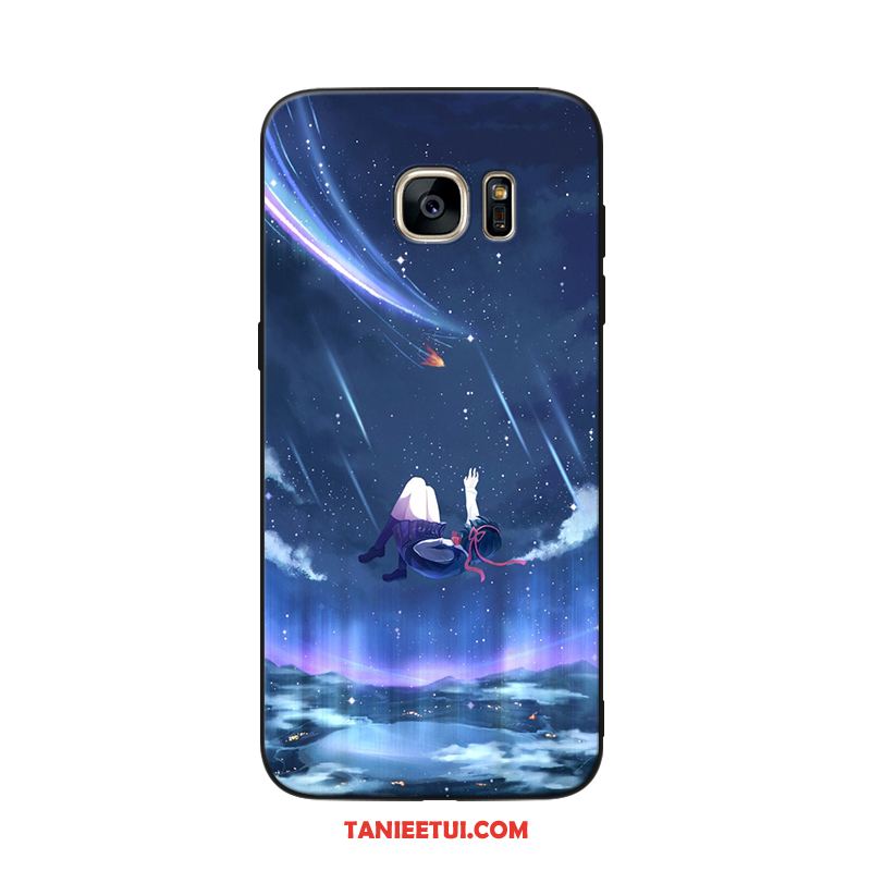 Etui Samsung Galaxy S6 Gwiazda Miękki Czarny, Obudowa Samsung Galaxy S6 Telefon Komórkowy Zakochani Dostosowane