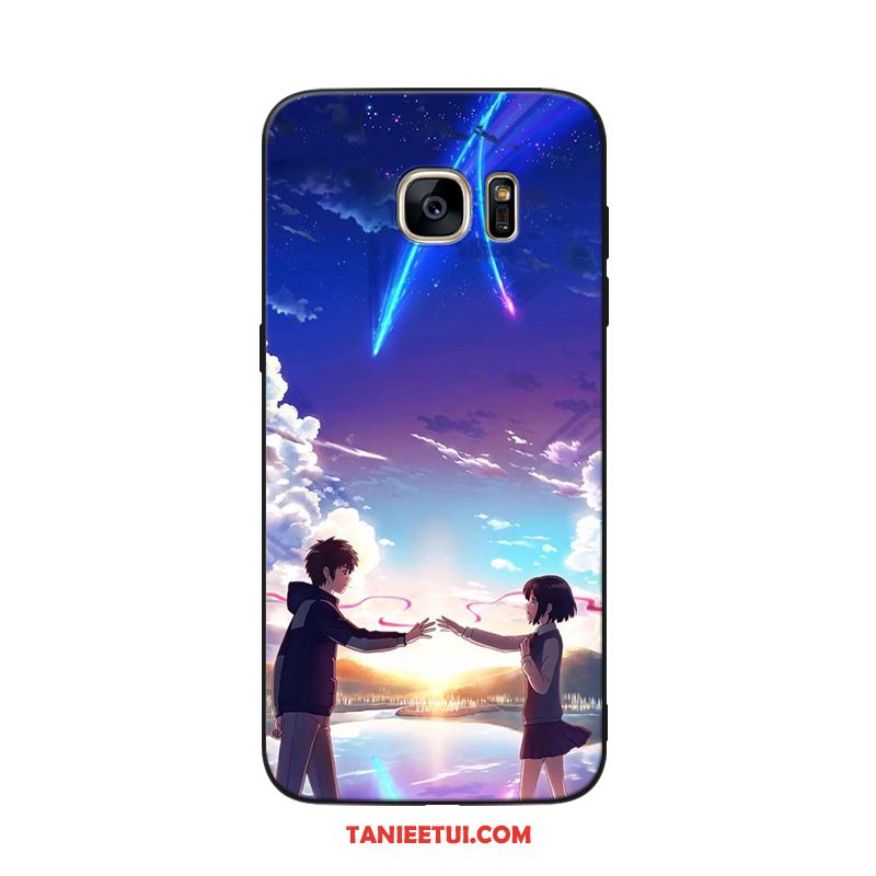 Etui Samsung Galaxy S6 Gwiazda Miękki Czarny, Obudowa Samsung Galaxy S6 Telefon Komórkowy Zakochani Dostosowane