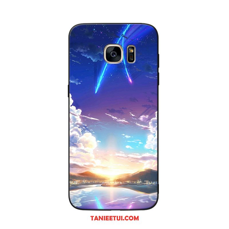 Etui Samsung Galaxy S6 Gwiazda Miękki Czarny, Obudowa Samsung Galaxy S6 Telefon Komórkowy Zakochani Dostosowane