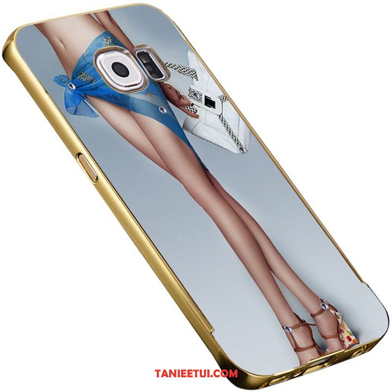 Etui Samsung Galaxy S6 Gwiazda Tylna Pokrywa Ochraniacz, Obudowa Samsung Galaxy S6 Niebieski Trójwymiarowy Lustro