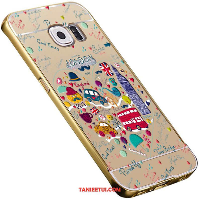 Etui Samsung Galaxy S6 Gwiazda Tylna Pokrywa Ochraniacz, Obudowa Samsung Galaxy S6 Niebieski Trójwymiarowy Lustro