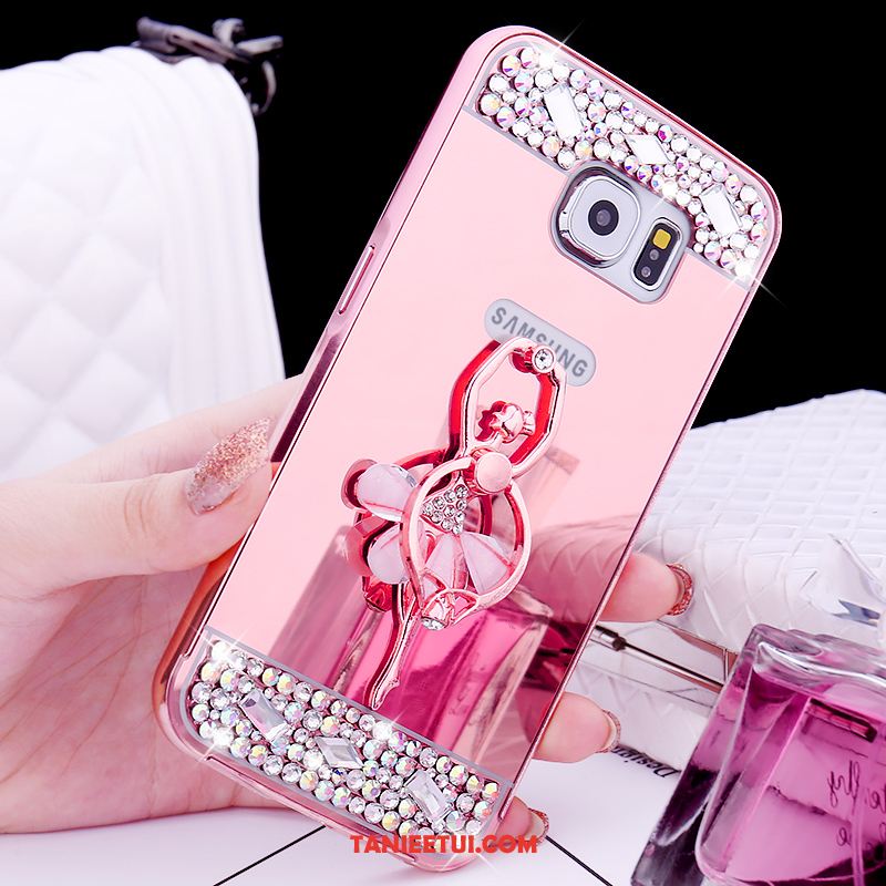 Etui Samsung Galaxy S6 Metal Rhinestone Mały, Pokrowce Samsung Galaxy S6 Telefon Komórkowy Gwiazda Ochraniacz Champagner Farbe