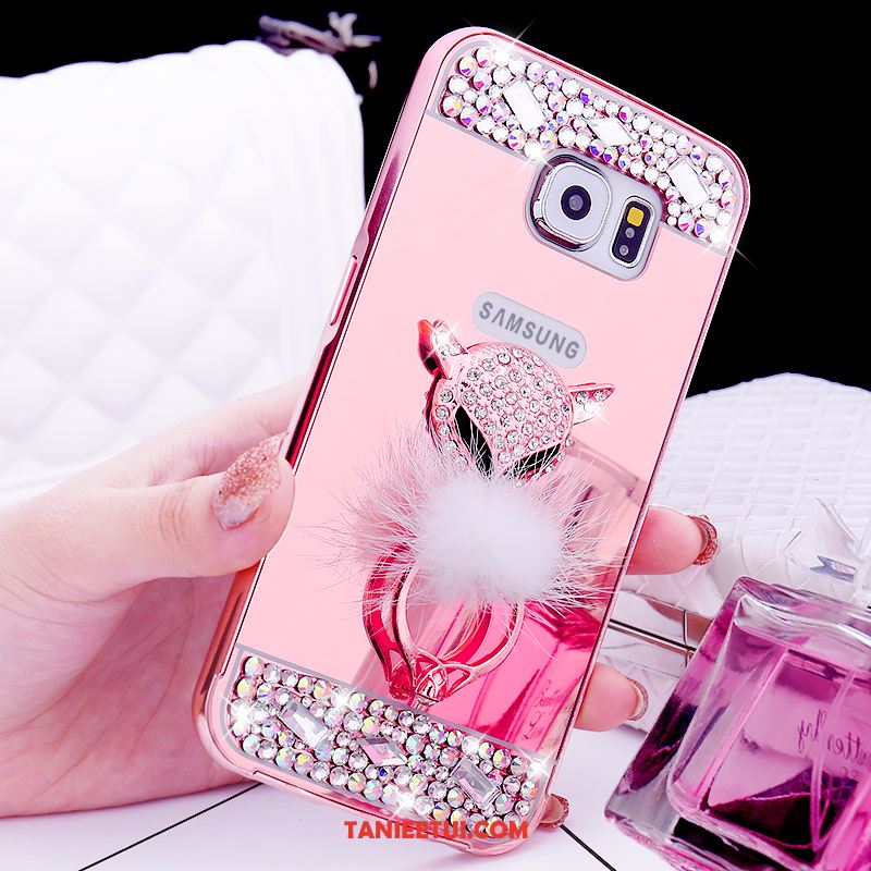 Etui Samsung Galaxy S6 Metal Rhinestone Mały, Pokrowce Samsung Galaxy S6 Telefon Komórkowy Gwiazda Ochraniacz Champagner Farbe