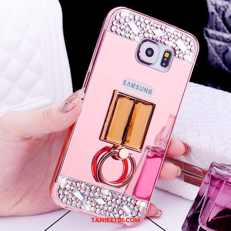 Etui Samsung Galaxy S6 Metal Rhinestone Mały, Pokrowce Samsung Galaxy S6 Telefon Komórkowy Gwiazda Ochraniacz Champagner Farbe