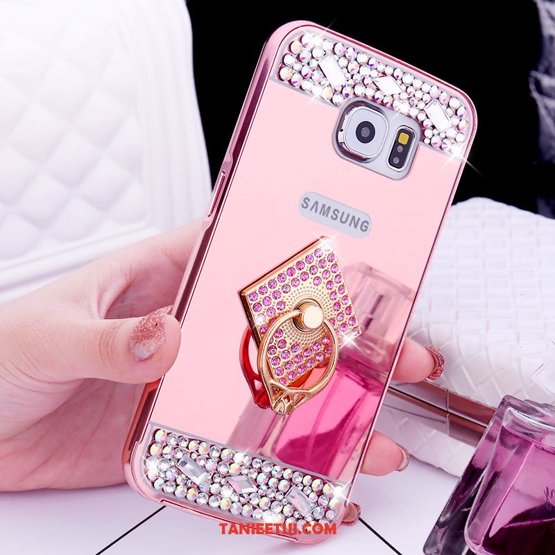 Etui Samsung Galaxy S6 Metal Rhinestone Mały, Pokrowce Samsung Galaxy S6 Telefon Komórkowy Gwiazda Ochraniacz Champagner Farbe