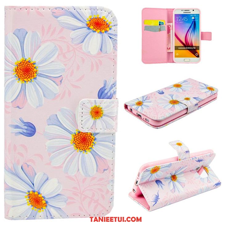 Etui Samsung Galaxy S6 Niebieski Kreskówka Miękki, Pokrowce Samsung Galaxy S6 Klapa Anti-fall Ochraniacz