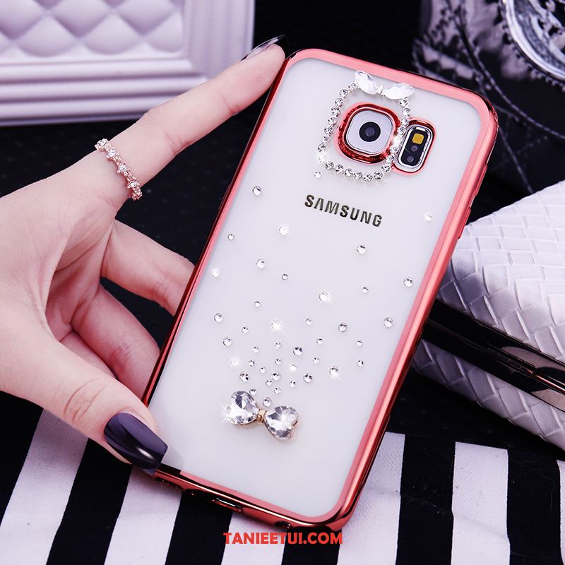 Etui Samsung Galaxy S6 Przezroczysty Piękny Miękki, Obudowa Samsung Galaxy S6 Złoto Gwiazda Telefon Komórkowy