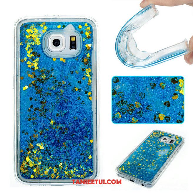 Etui Samsung Galaxy S6 Telefon Komórkowy Ochraniacz Niebieski, Obudowa Samsung Galaxy S6 Gwiazda Miękki Quicksand
