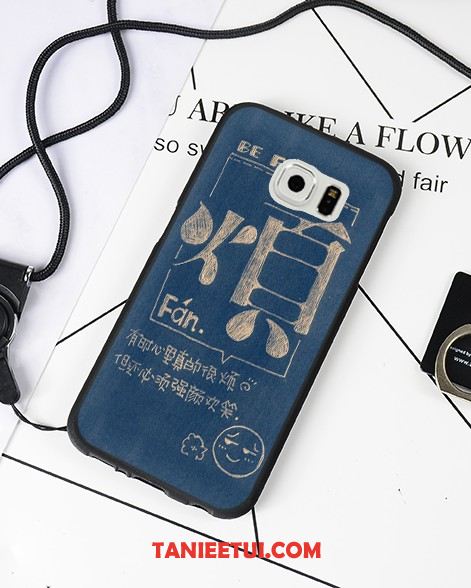 Etui Samsung Galaxy S6 Wiszące Ozdoby Krata Ring, Futerał Samsung Galaxy S6 Telefon Komórkowy Gwiazda Miękki