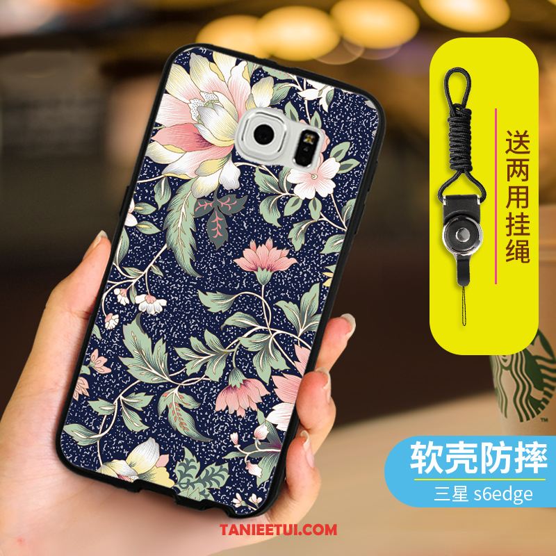 Etui Samsung Galaxy S6 Wiszące Ozdoby Ochraniacz All Inclusive, Pokrowce Samsung Galaxy S6 Czarny Anti-fall Gwiazda