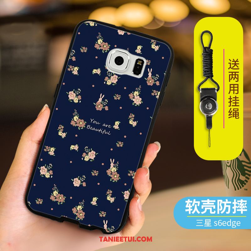 Etui Samsung Galaxy S6 Wiszące Ozdoby Ochraniacz All Inclusive, Pokrowce Samsung Galaxy S6 Czarny Anti-fall Gwiazda