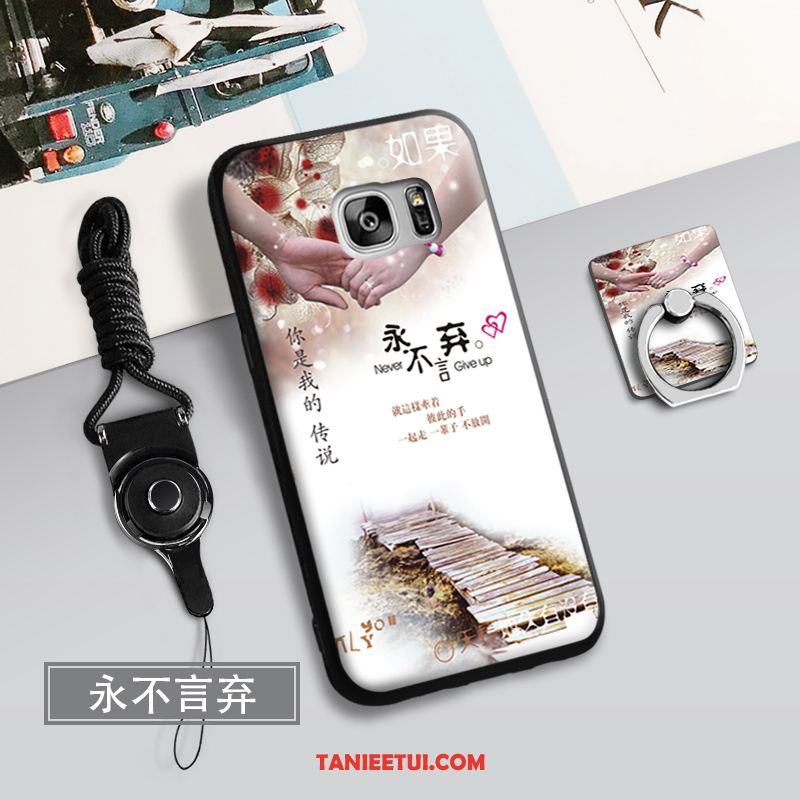 Etui Samsung Galaxy S7 Edge Biały Ring Telefon Komórkowy, Futerał Samsung Galaxy S7 Edge Kreatywne Gwiazda