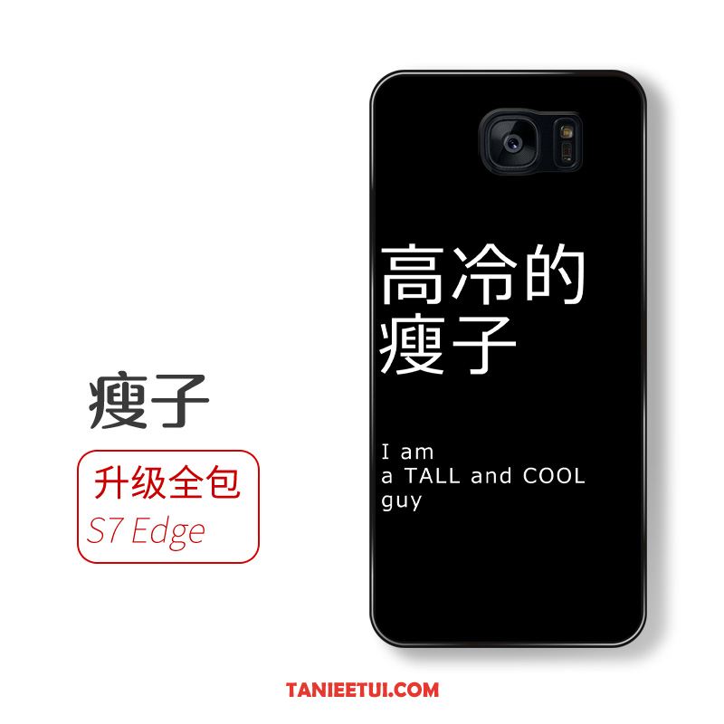 Etui Samsung Galaxy S7 Edge Czarny Miękki Gwiazda, Obudowa Samsung Galaxy S7 Edge Telefon Komórkowy