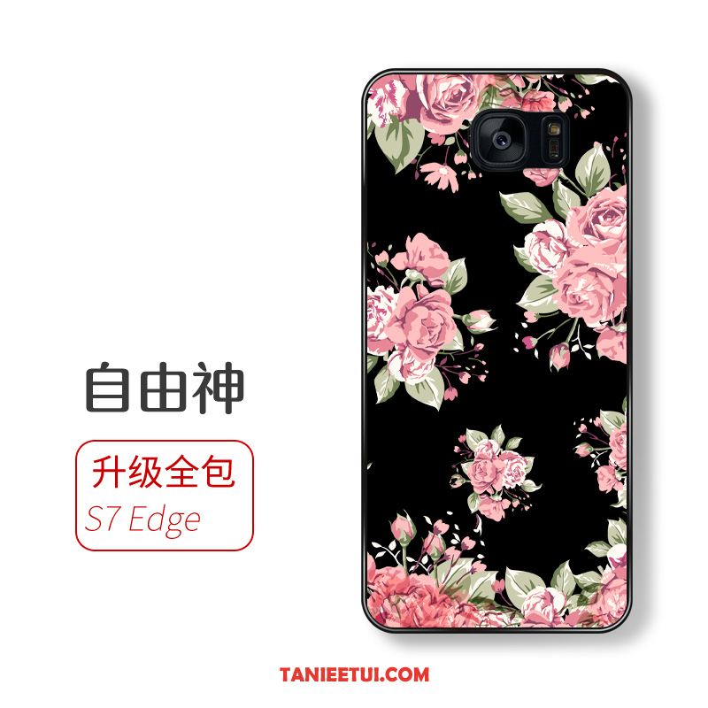 Etui Samsung Galaxy S7 Edge Czarny Miękki Gwiazda, Obudowa Samsung Galaxy S7 Edge Telefon Komórkowy