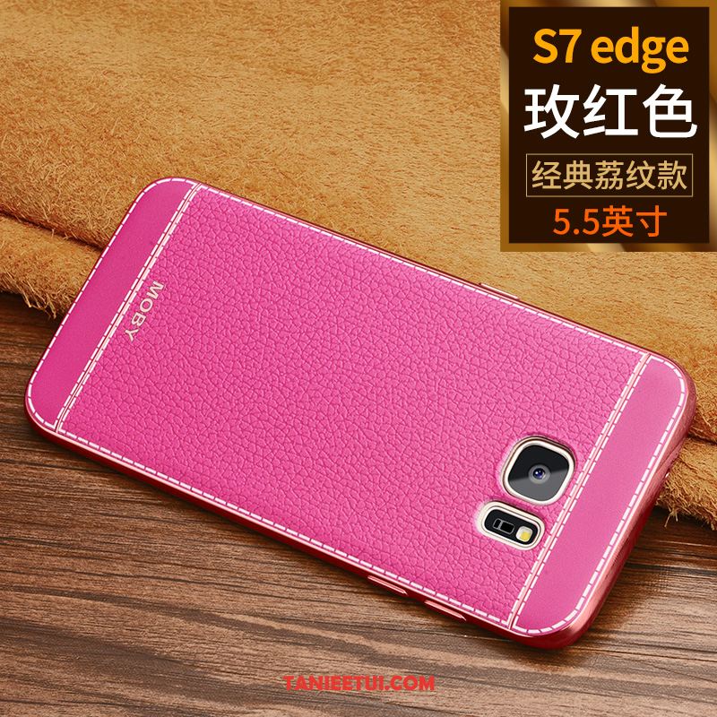 Etui Samsung Galaxy S7 Edge Gwiazda Silikonowe Ochraniacz, Obudowa Samsung Galaxy S7 Edge Telefon Komórkowy Czerwony Anti-fall