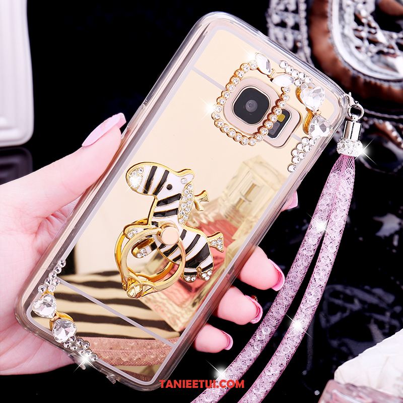 Etui Samsung Galaxy S7 Edge Gwiazda Telefon Komórkowy Ochraniacz, Futerał Samsung Galaxy S7 Edge Różowe Rhinestone Lustro