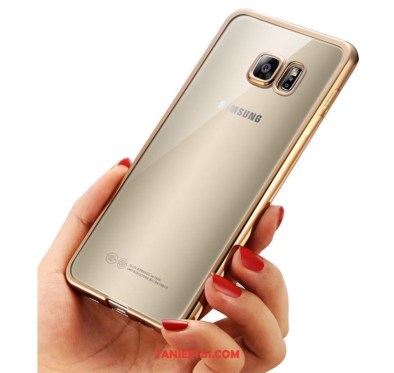Etui Samsung Galaxy S7 Edge Klamra Złoto Wspornik, Futerał Samsung Galaxy S7 Edge Tendencja Przezroczysty Ring