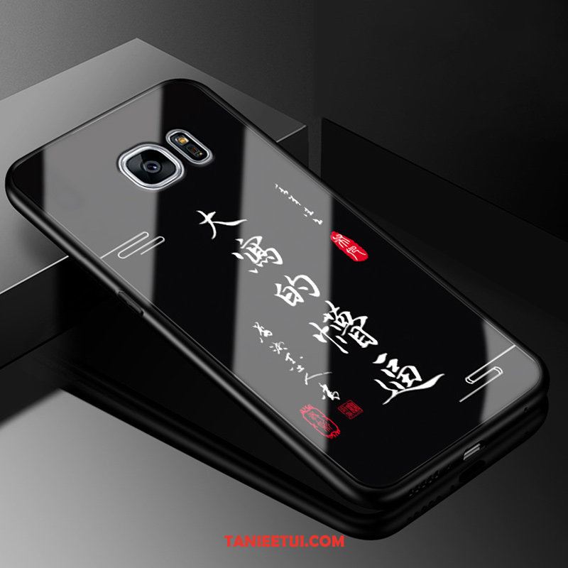 Etui Samsung Galaxy S7 Edge Szkło Miękki Ochraniacz, Obudowa Samsung Galaxy S7 Edge All Inclusive Czarny Modna Marka