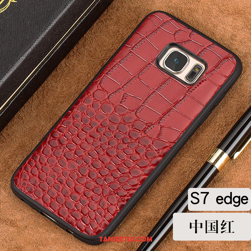 Etui Samsung Galaxy S7 Edge Telefon Komórkowy Chłodzenie Skórzany Futerał, Futerał Samsung Galaxy S7 Edge Nowy Gwiazda Cienkie Braun