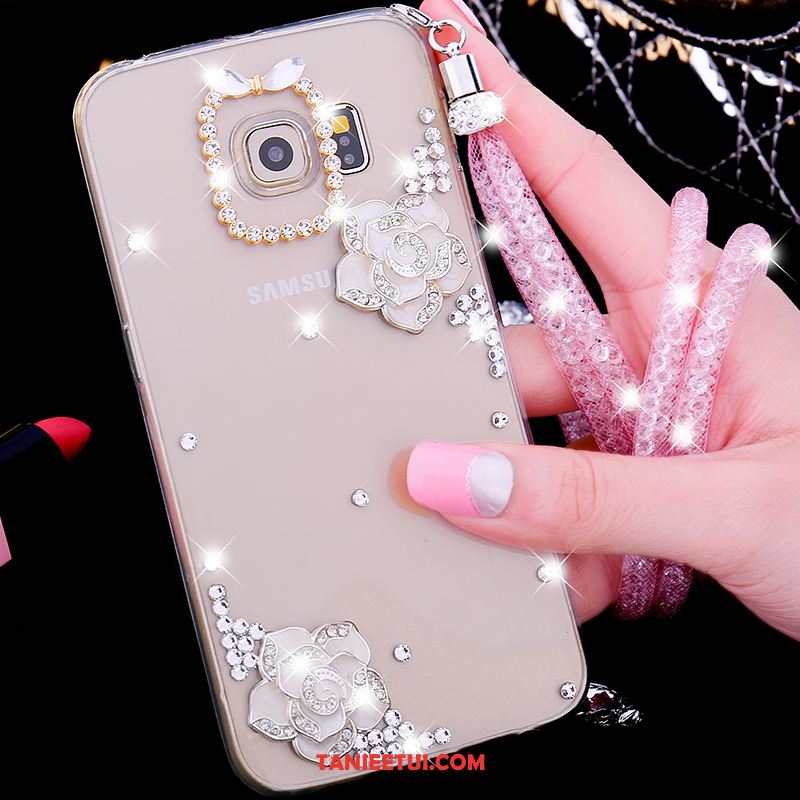 Etui Samsung Galaxy S7 Edge Telefon Komórkowy Tendencja Ochraniacz, Obudowa Samsung Galaxy S7 Edge Różowe Silikonowe Rhinestone