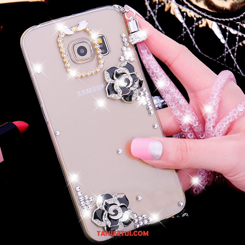 Etui Samsung Galaxy S7 Edge Telefon Komórkowy Tendencja Ochraniacz, Obudowa Samsung Galaxy S7 Edge Różowe Silikonowe Rhinestone