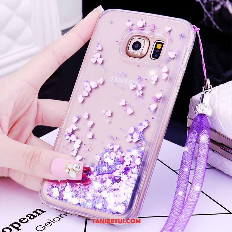 Etui Samsung Galaxy S7 Edge Wiszące Ozdoby Ochraniacz Gwiazda, Pokrowce Samsung Galaxy S7 Edge Obrzeża Telefon Komórkowy Purpurowy