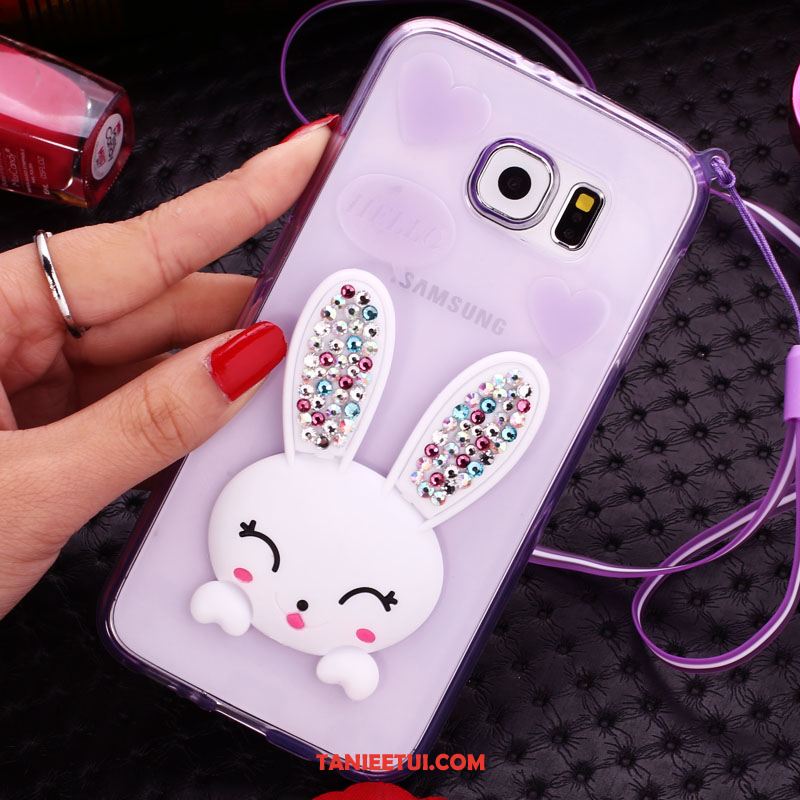 Etui Samsung Galaxy S7 Edge Wiszące Ozdoby Telefon Komórkowy Gwiazda, Futerał Samsung Galaxy S7 Edge Ochraniacz Rhinestone Zielony