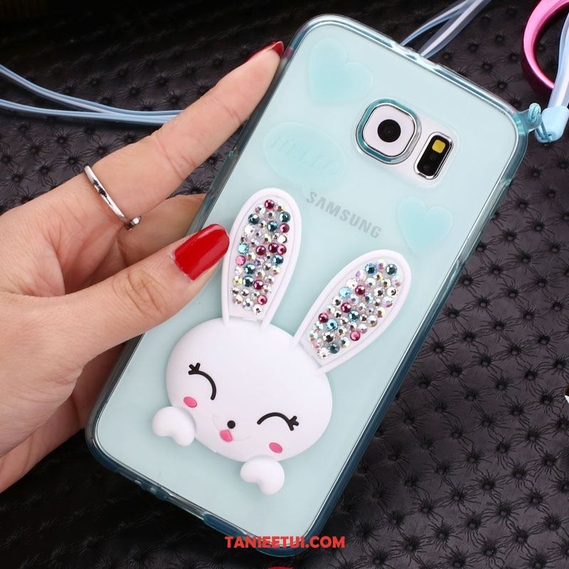 Etui Samsung Galaxy S7 Edge Wiszące Ozdoby Telefon Komórkowy Gwiazda, Futerał Samsung Galaxy S7 Edge Ochraniacz Rhinestone Zielony