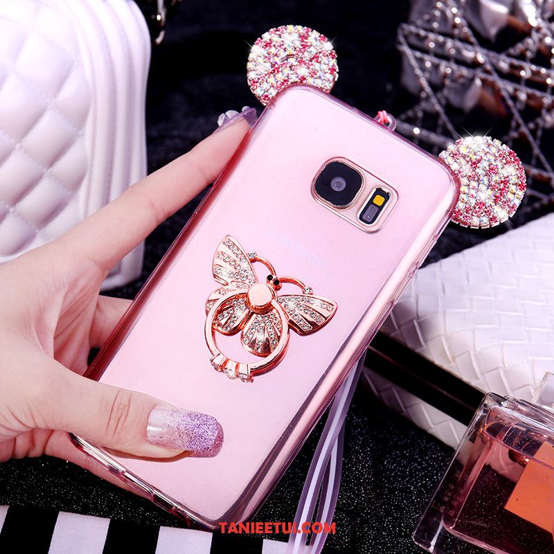 Etui Samsung Galaxy S7 Miękki Rhinestone Ochraniacz, Obudowa Samsung Galaxy S7 Gwiazda Proszek Silikonowe