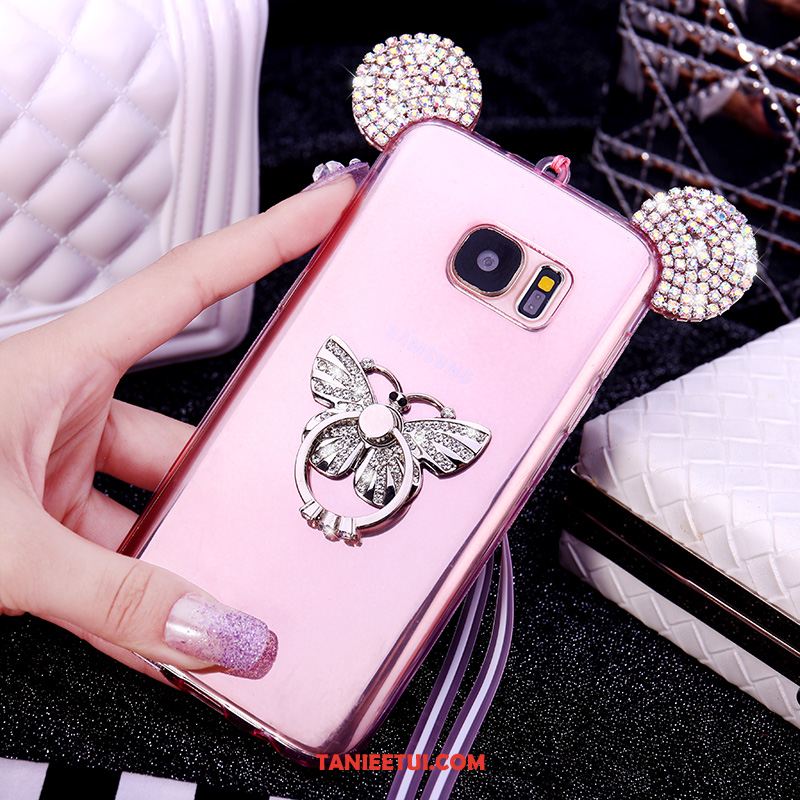 Etui Samsung Galaxy S7 Miękki Rhinestone Ochraniacz, Obudowa Samsung Galaxy S7 Gwiazda Proszek Silikonowe