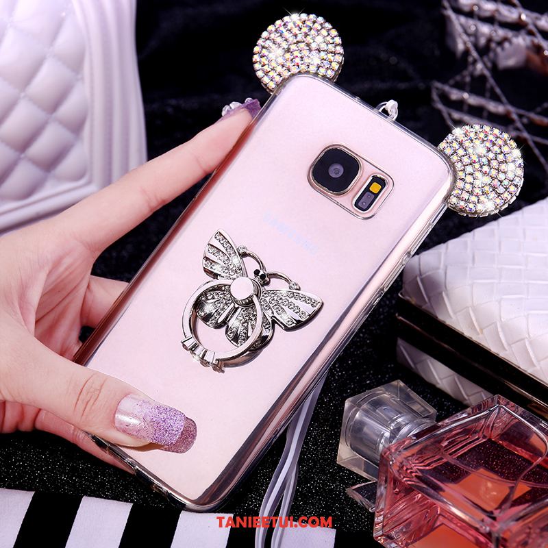 Etui Samsung Galaxy S7 Miękki Rhinestone Ochraniacz, Obudowa Samsung Galaxy S7 Gwiazda Proszek Silikonowe