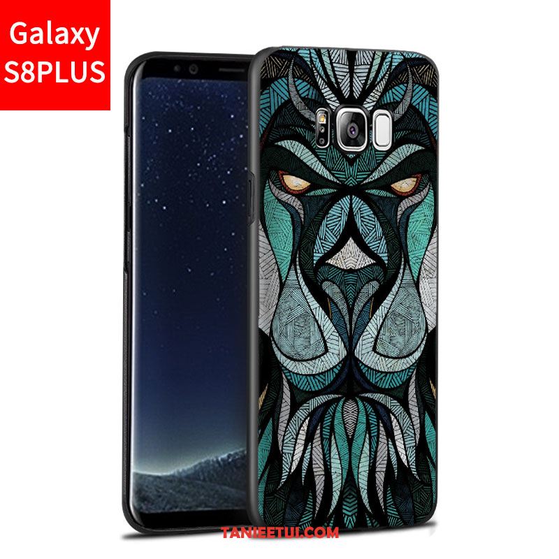 Etui Samsung Galaxy S8+ Anti-fall Gwiazda Nubuku, Futerał Samsung Galaxy S8+ Relief Niebieski Ochraniacz